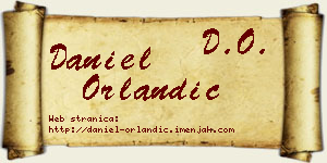Daniel Orlandić vizit kartica